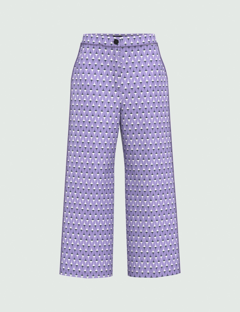 Patterned trousers - Lilac - Emme  - 2