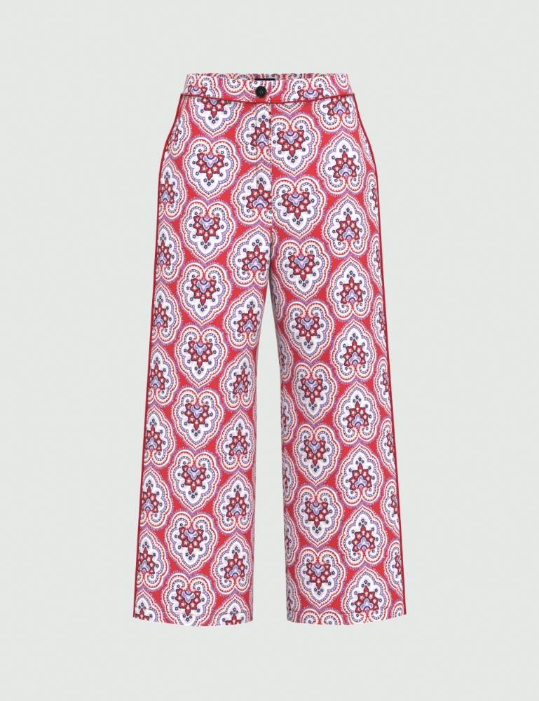Patterned trousers - Red - Persona - 2