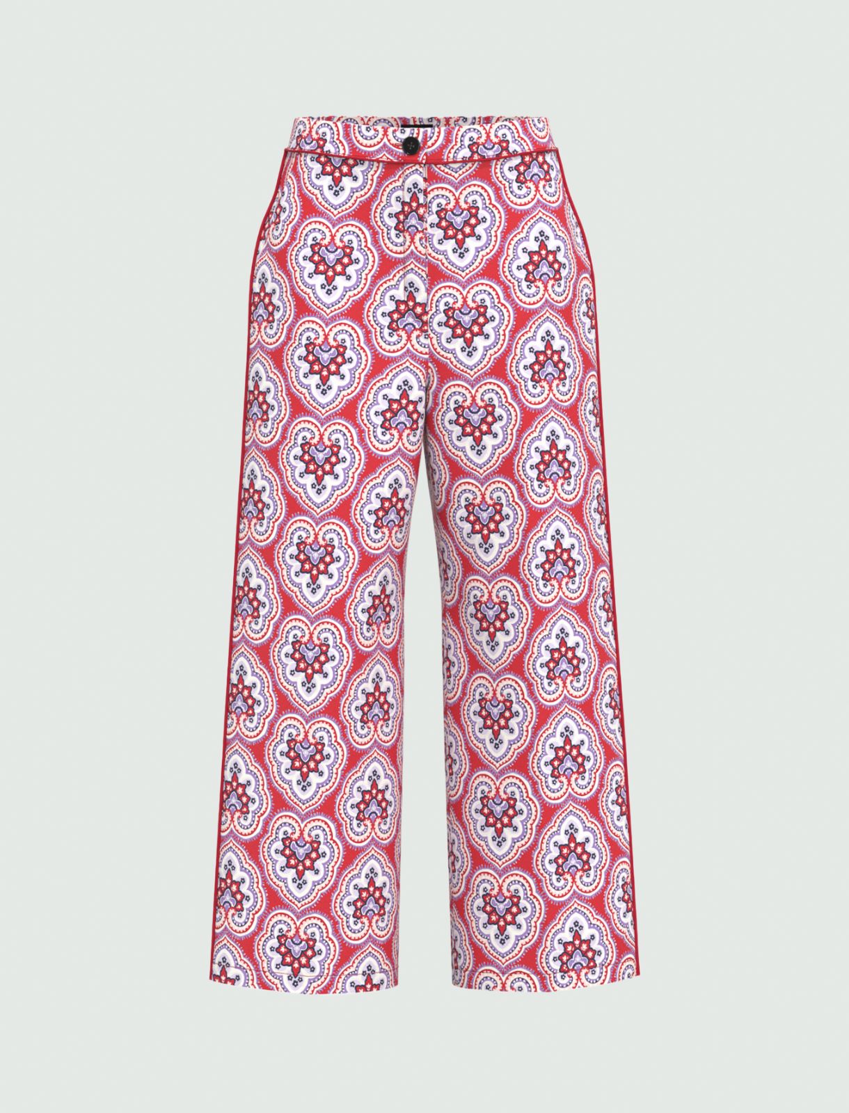 Patterned trousers - Red - Marella - 4