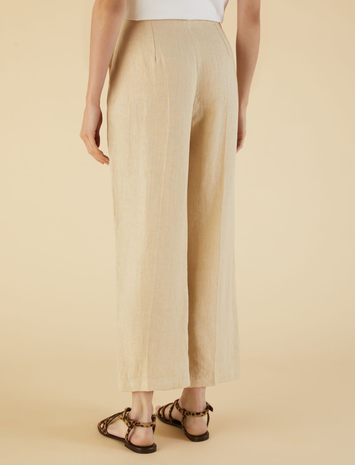Linen trousers - Sand - Marella - 2
