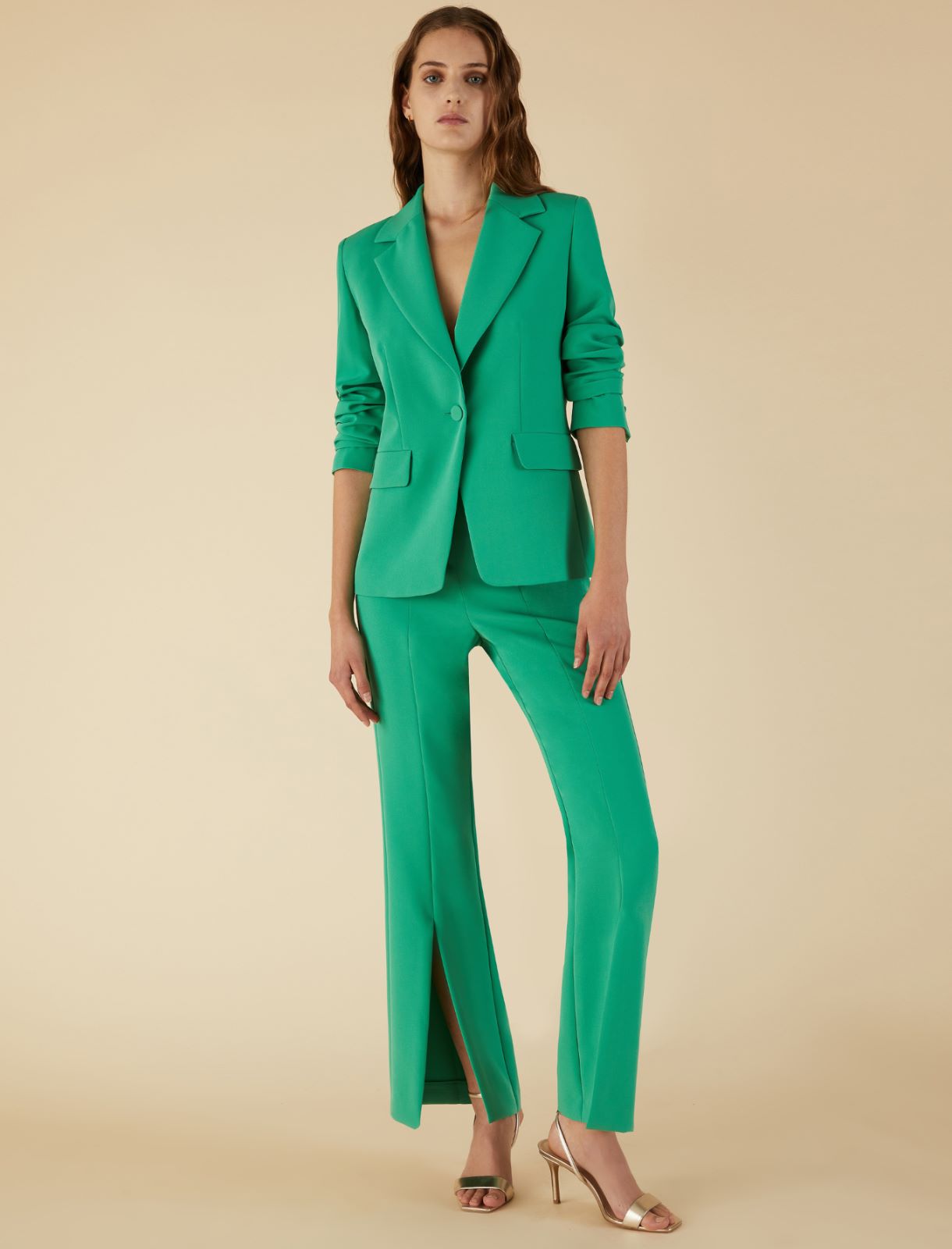 Flared trousers - Green - Marella