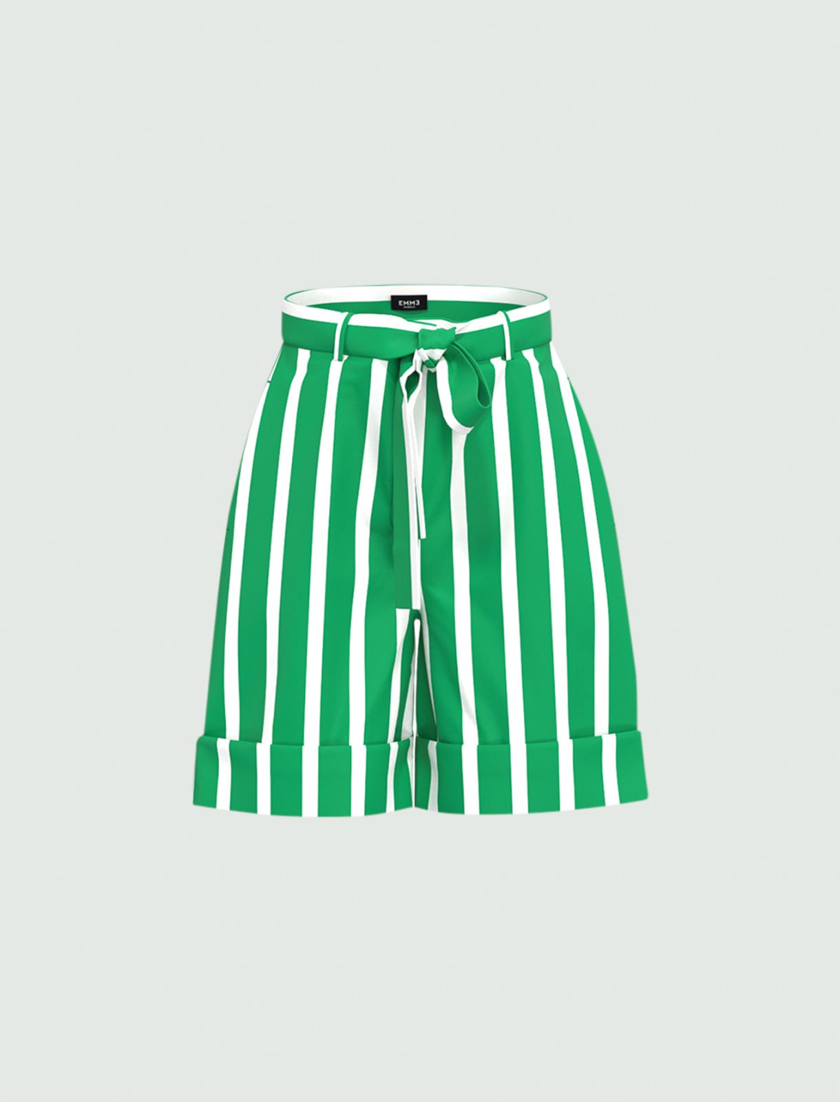 Pantalón corto de algodón - Verde bandera - Marella - 4