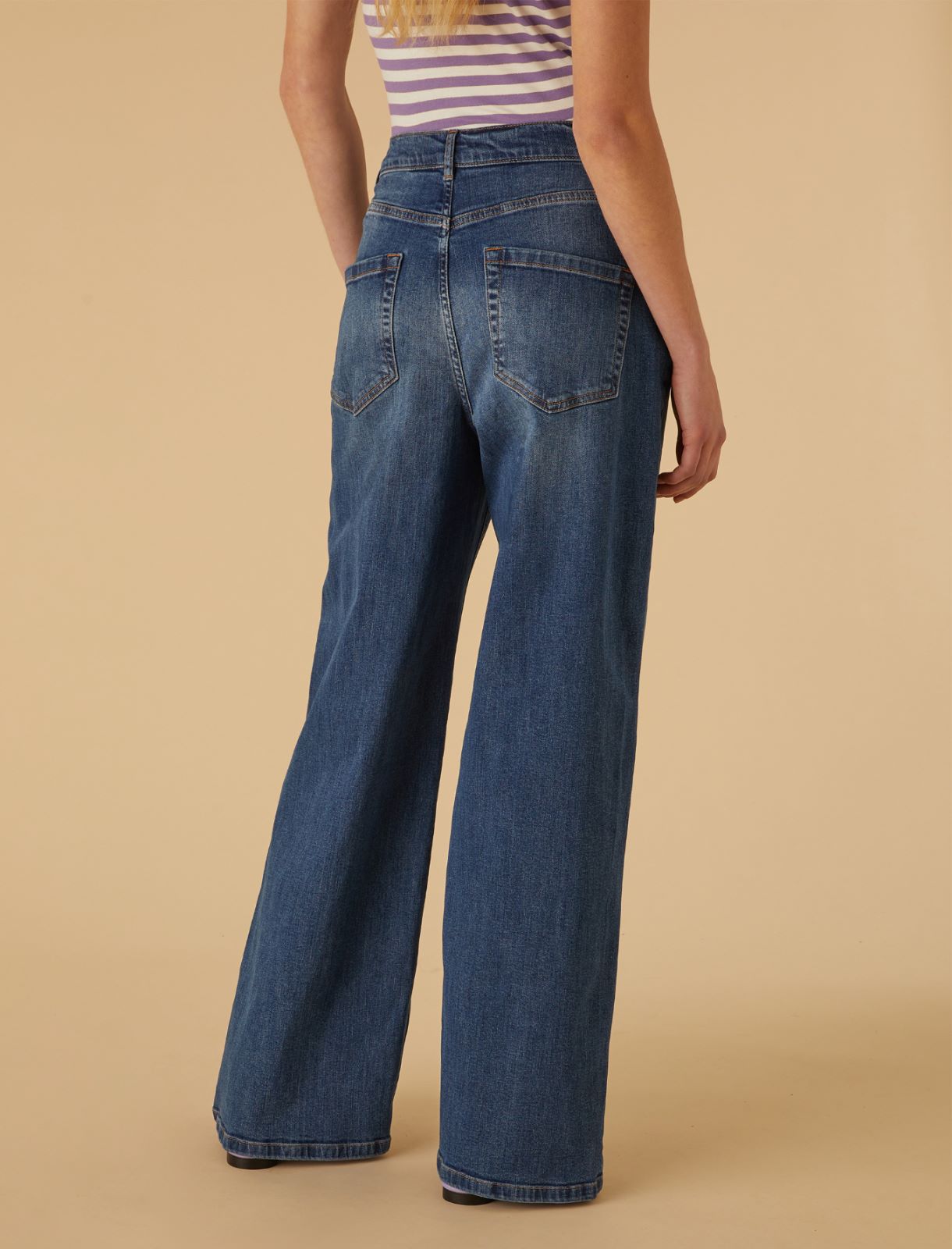 Jean jambe large - Bleu jeans - Marella - 2
