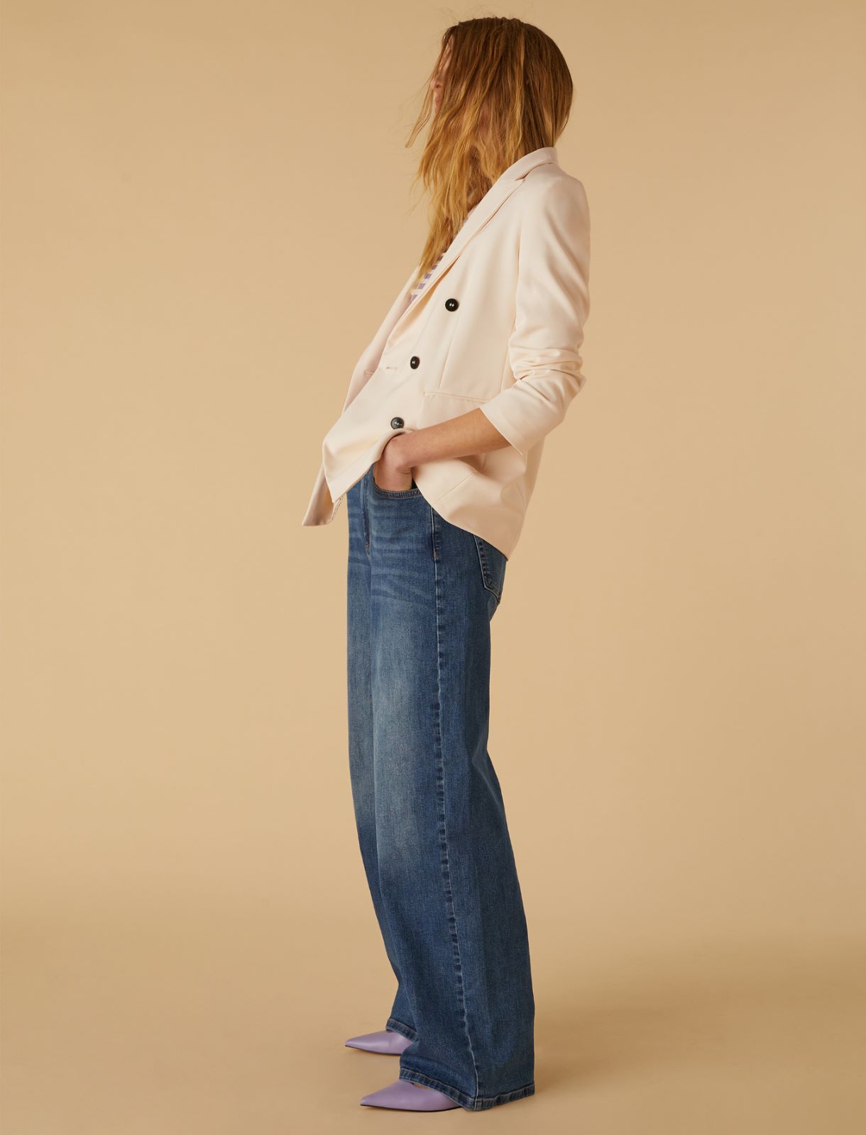 Wide-leg jeans - Blue jeans - Marina Rinaldi - 3