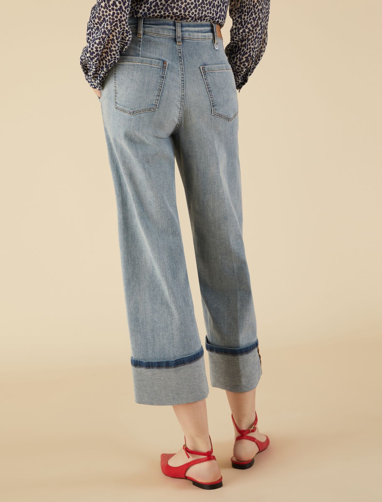 Jean wide leg - Bleu jeans - Marella - 2