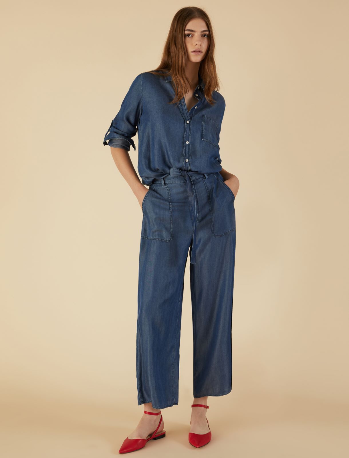 Jean wide leg - Bleu jeans - Marella