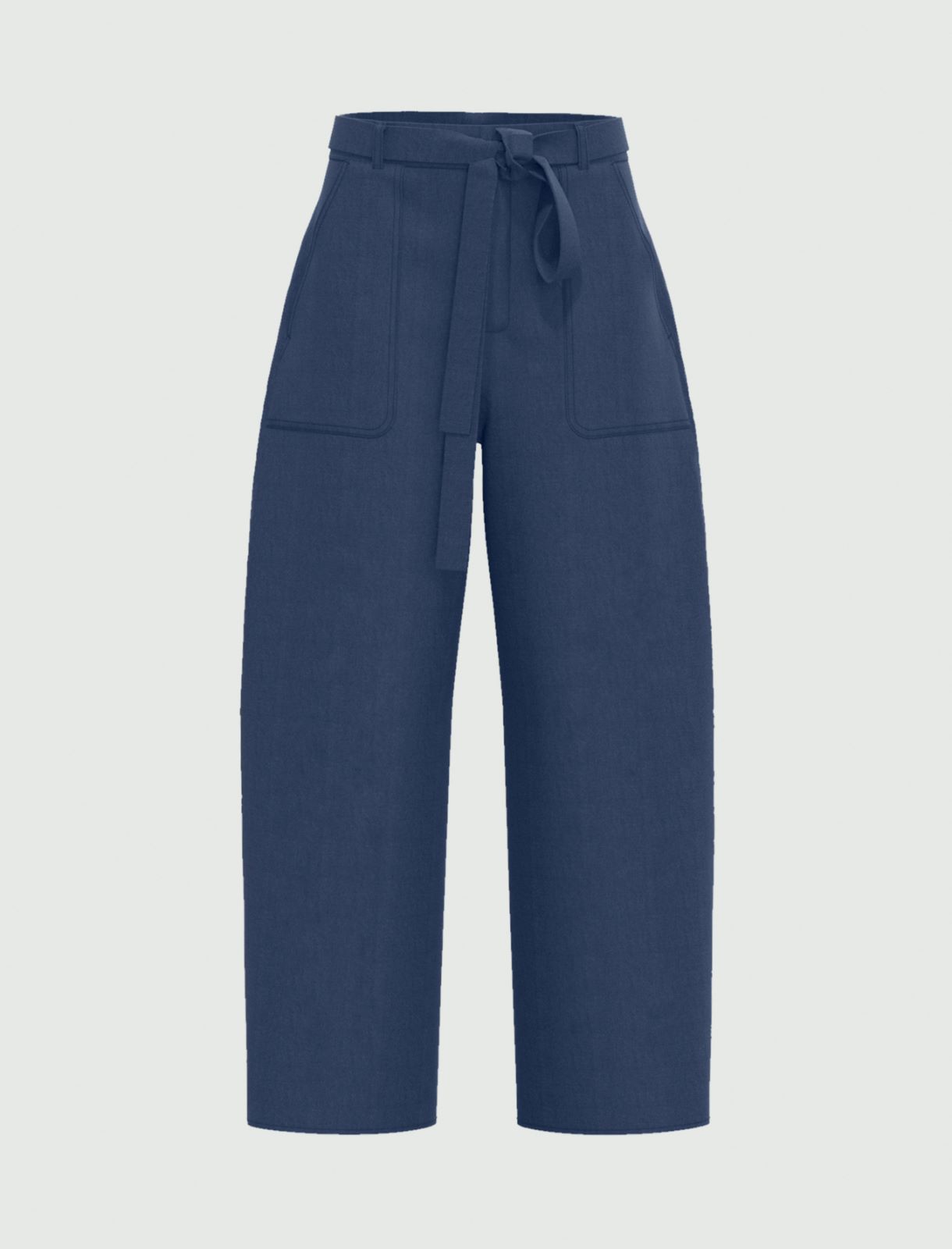 Jean wide leg - Bleu jeans - Marella - 4