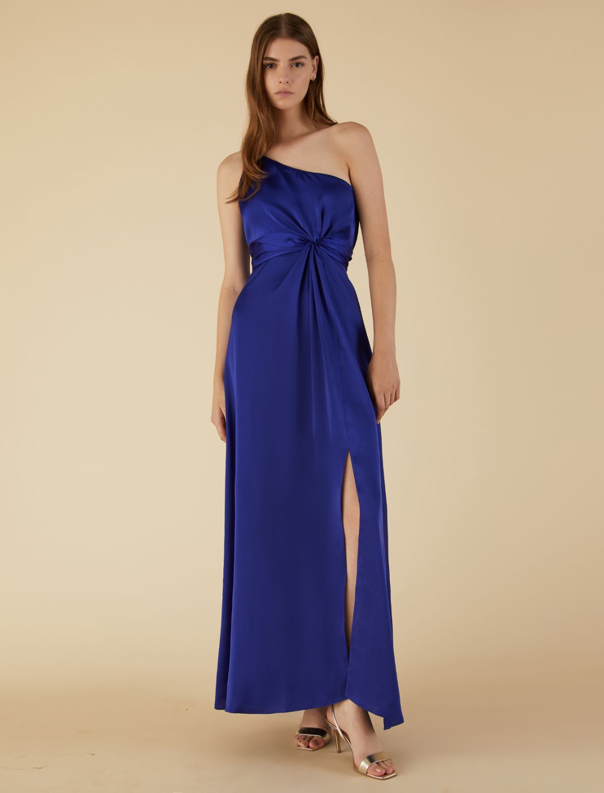 One-shoulder dress - Cornflower blue - Marella