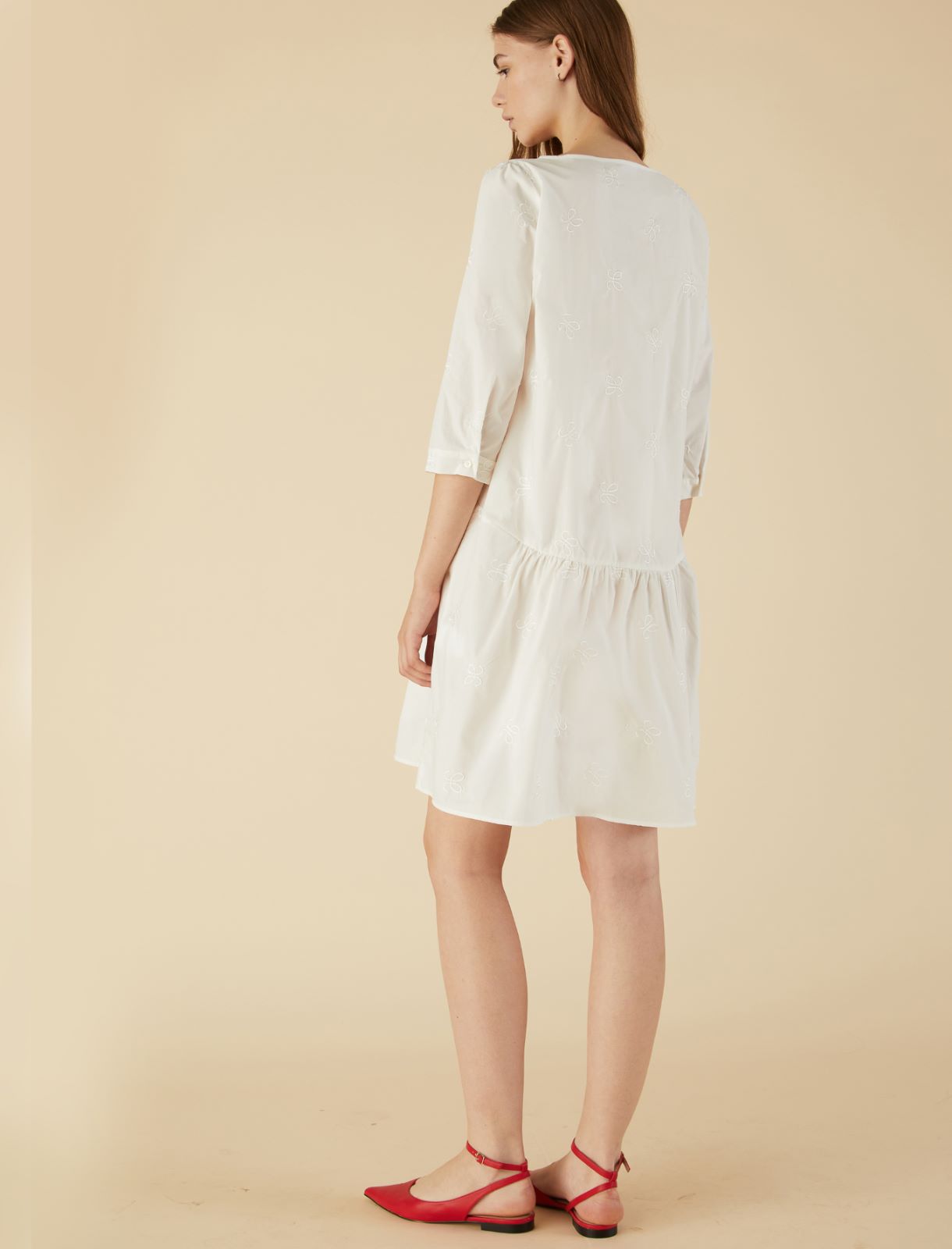 Cotton dress - White - Marina Rinaldi - 2
