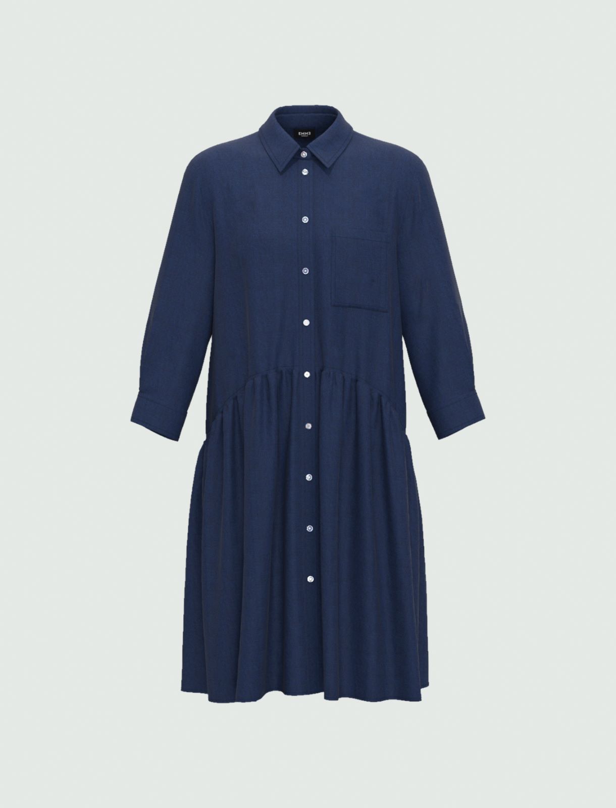 Shirt dress - Blue jeans - Marina Rinaldi - 4