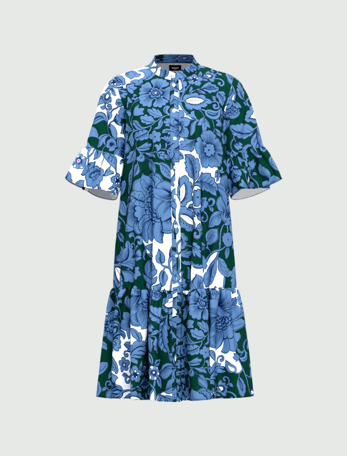 Shirt dress - Navy - Marina Rinaldi - 4
