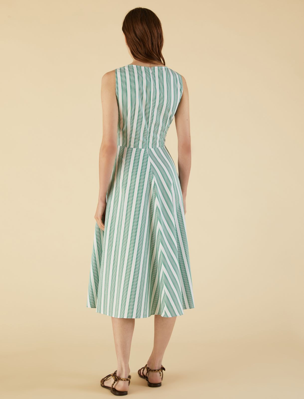 Kleid aus Baumwolle - Smaragdgrun - Marella - 2