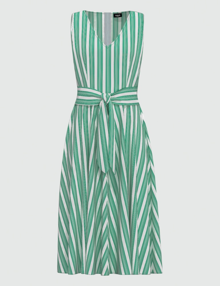 Kleid aus Baumwolle - Smaragdgrun - Emme  - 2