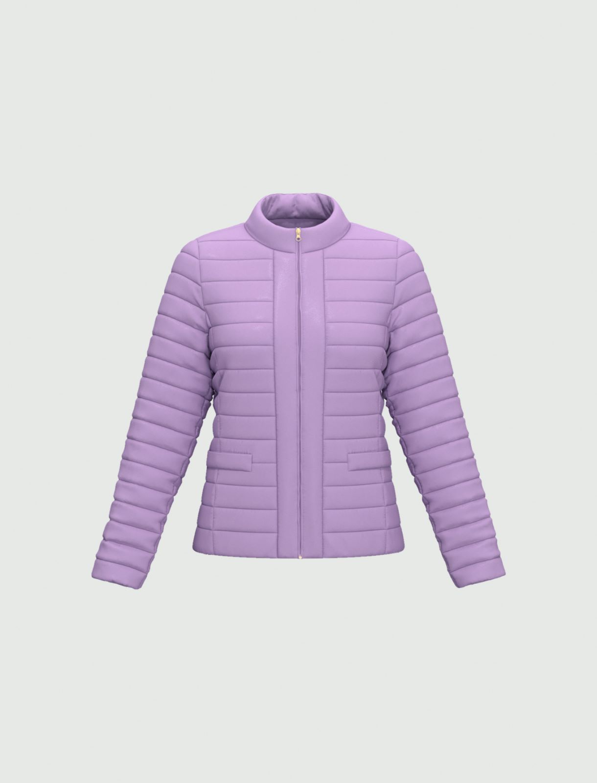 Semi-fitted down jacket - Lilac - Emme 