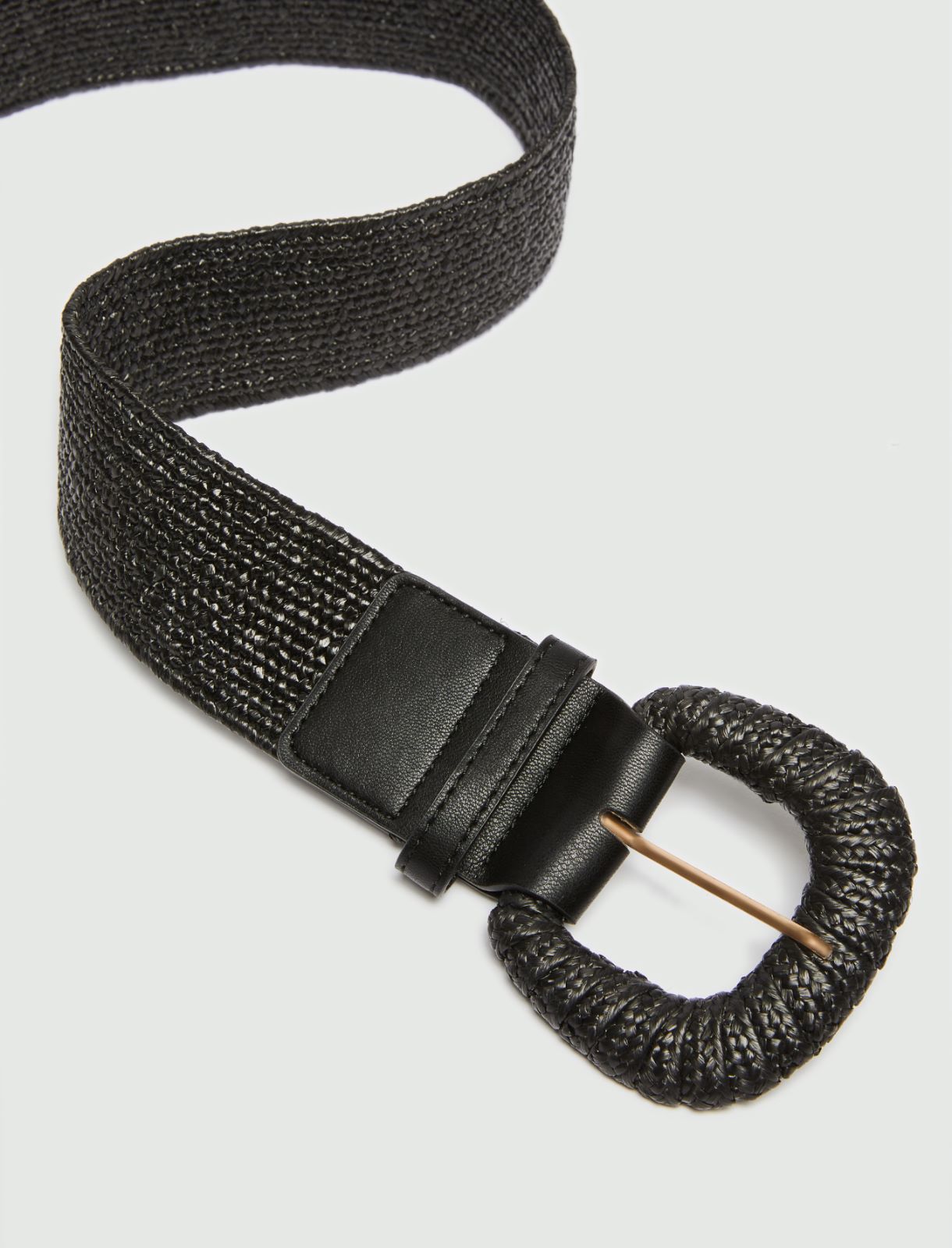 Raffia belt, black | Marella