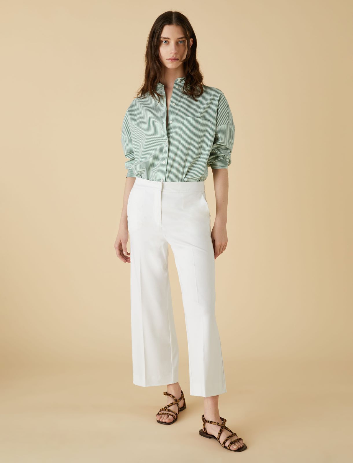 Jersey trousers - White - Marella
