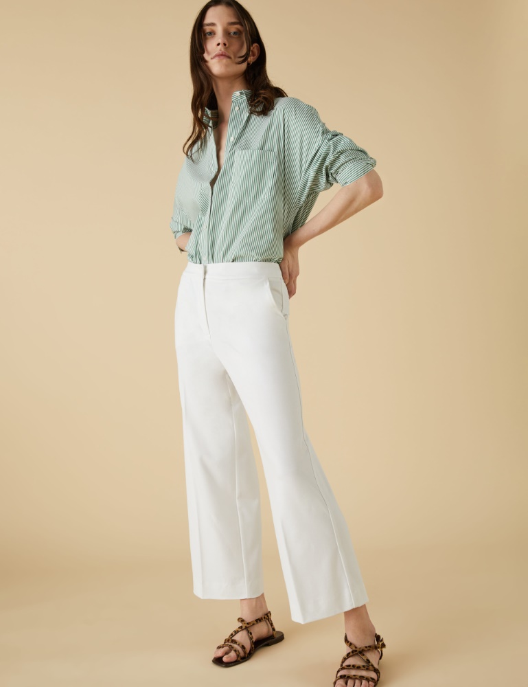 Jersey trousers - White - Emme 