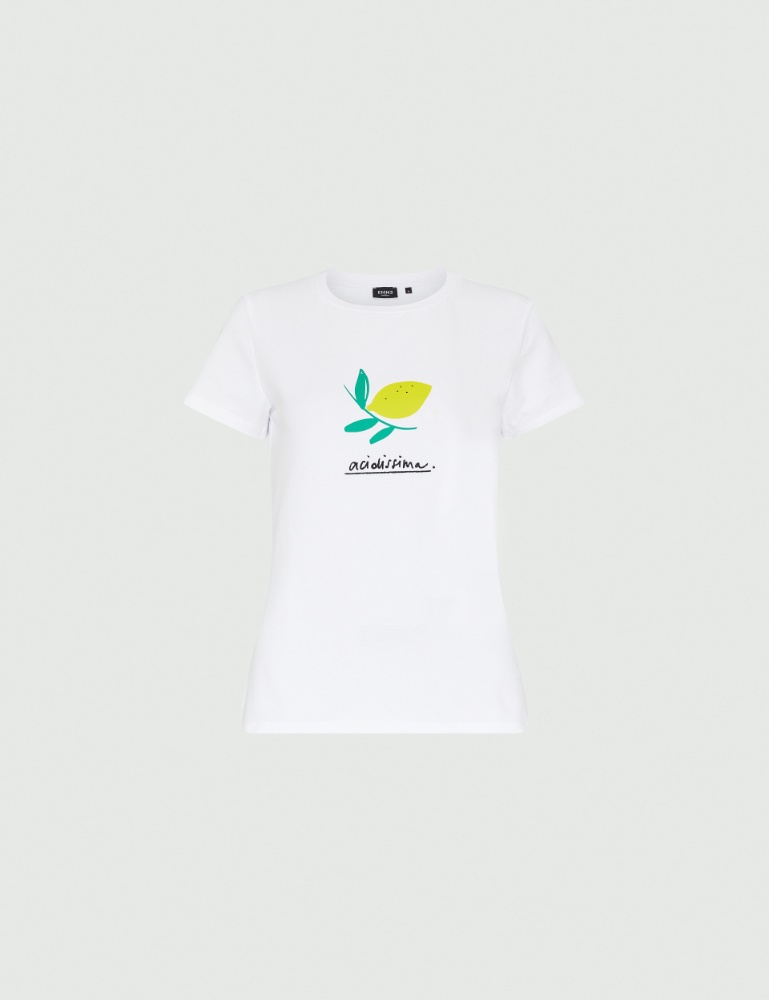 T-shirt con stampa - Bianco ottico - Emme  - 2