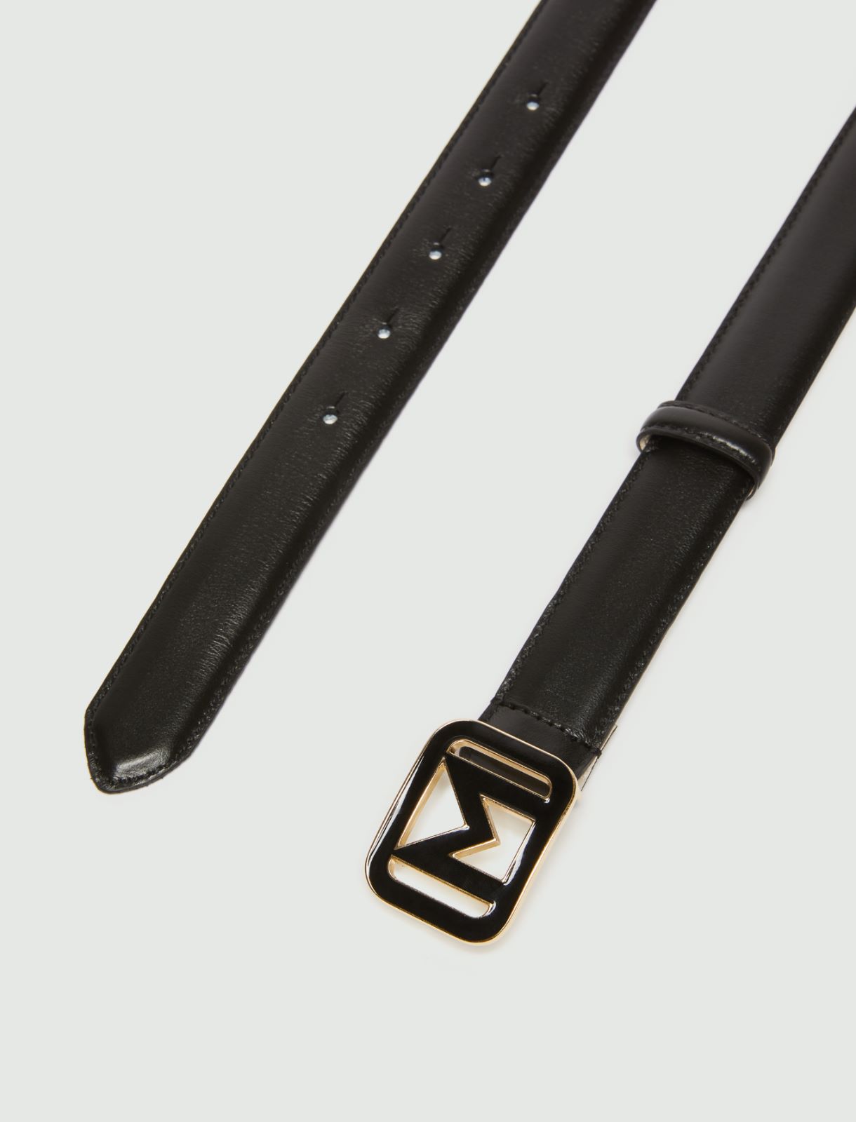 Leather belt - Black - Marina Rinaldi - 2