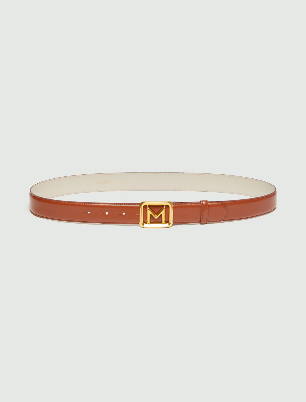 Leather belt, tobacco | Marella