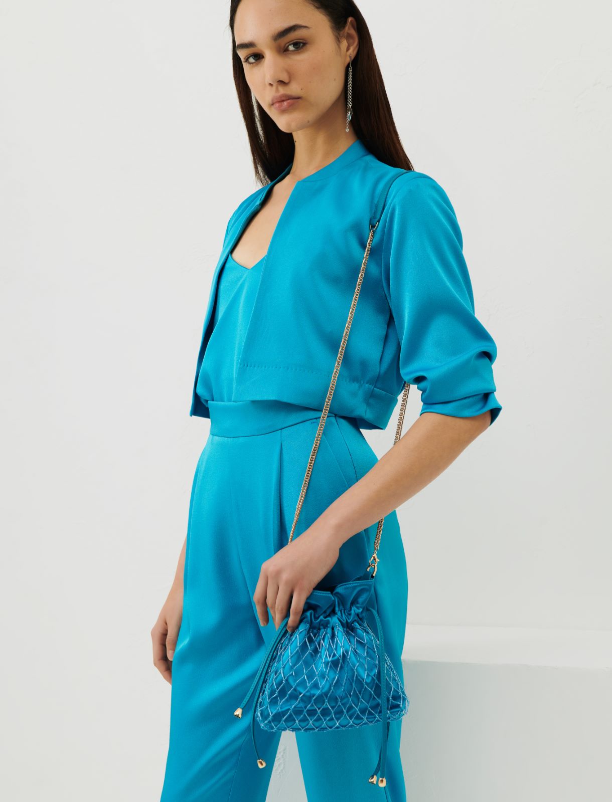 Mesh bag - Turquoise - Marina Rinaldi - 4