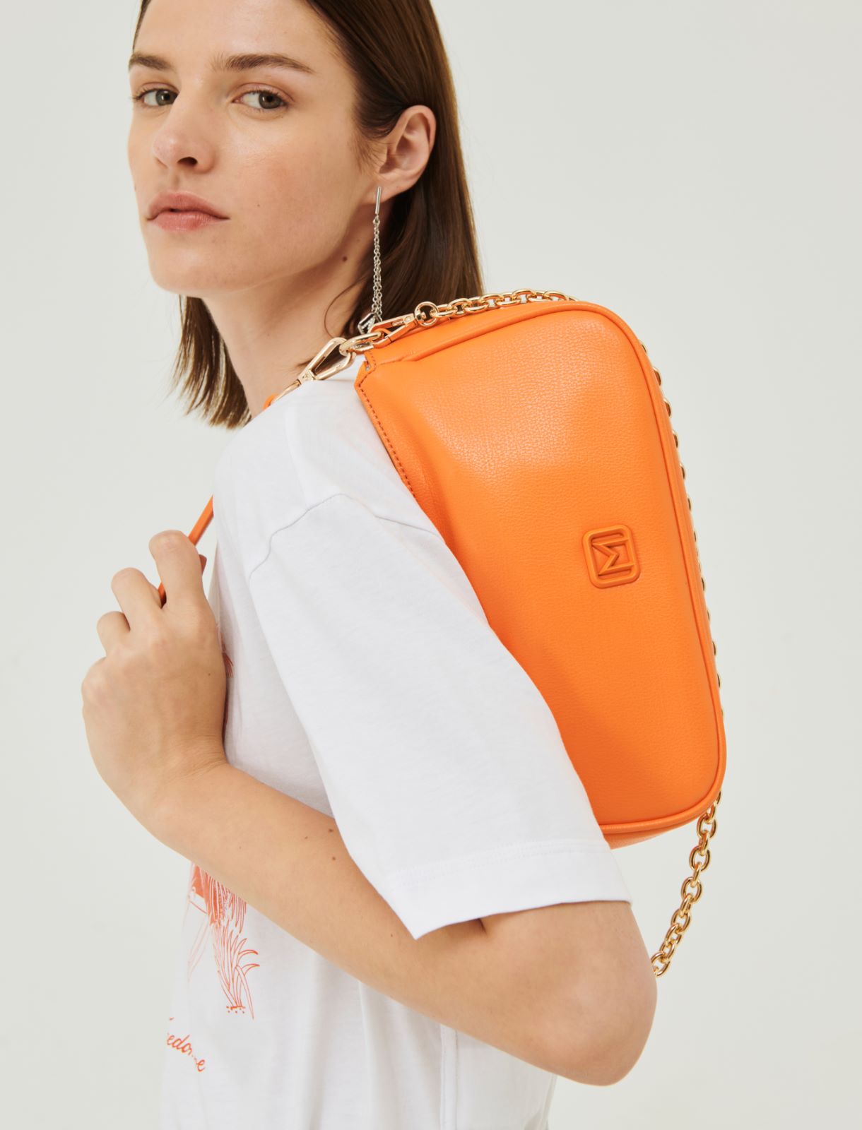 Shoulder-strap bag - Orange - Marella - 4