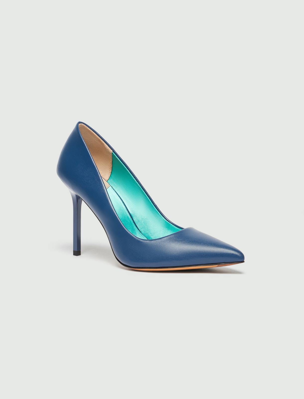 Zapato de salón de piel - Azul noche - Marella - 2