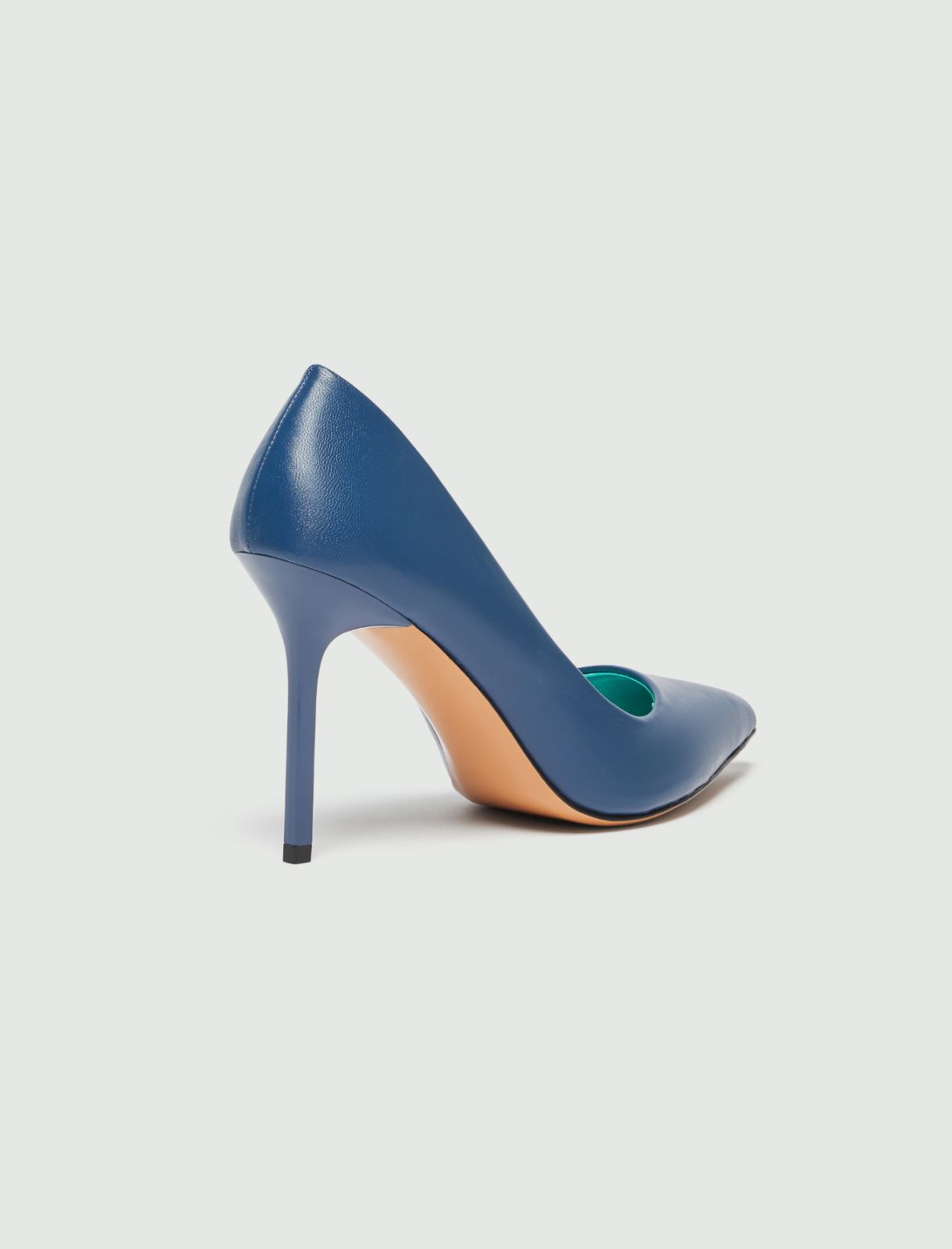 Leather court shoes - Midnightblue - Marina Rinaldi - 3