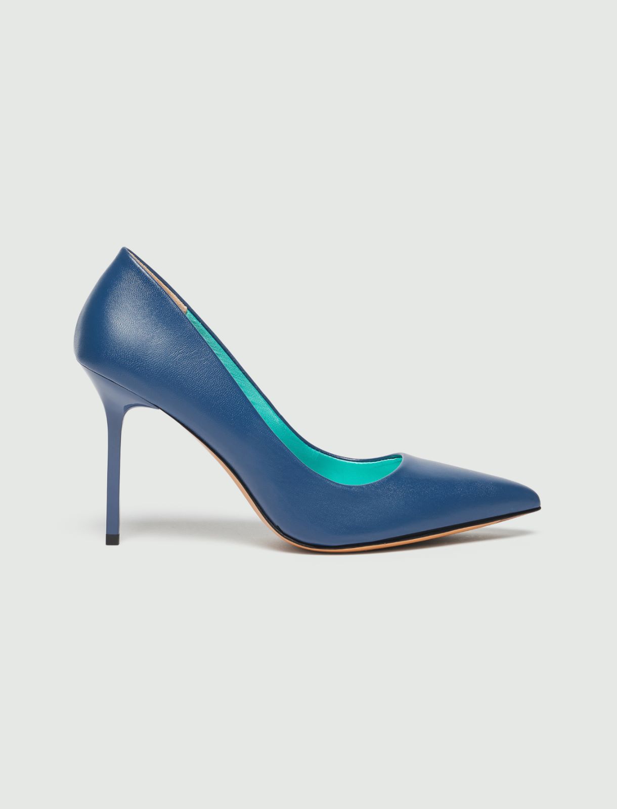 Zapato de salón de piel - Azul noche - Marella