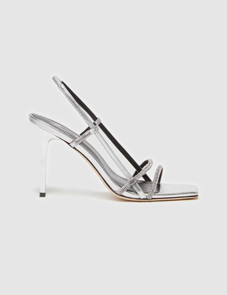 Rhinestone sandals - Silver - Marella