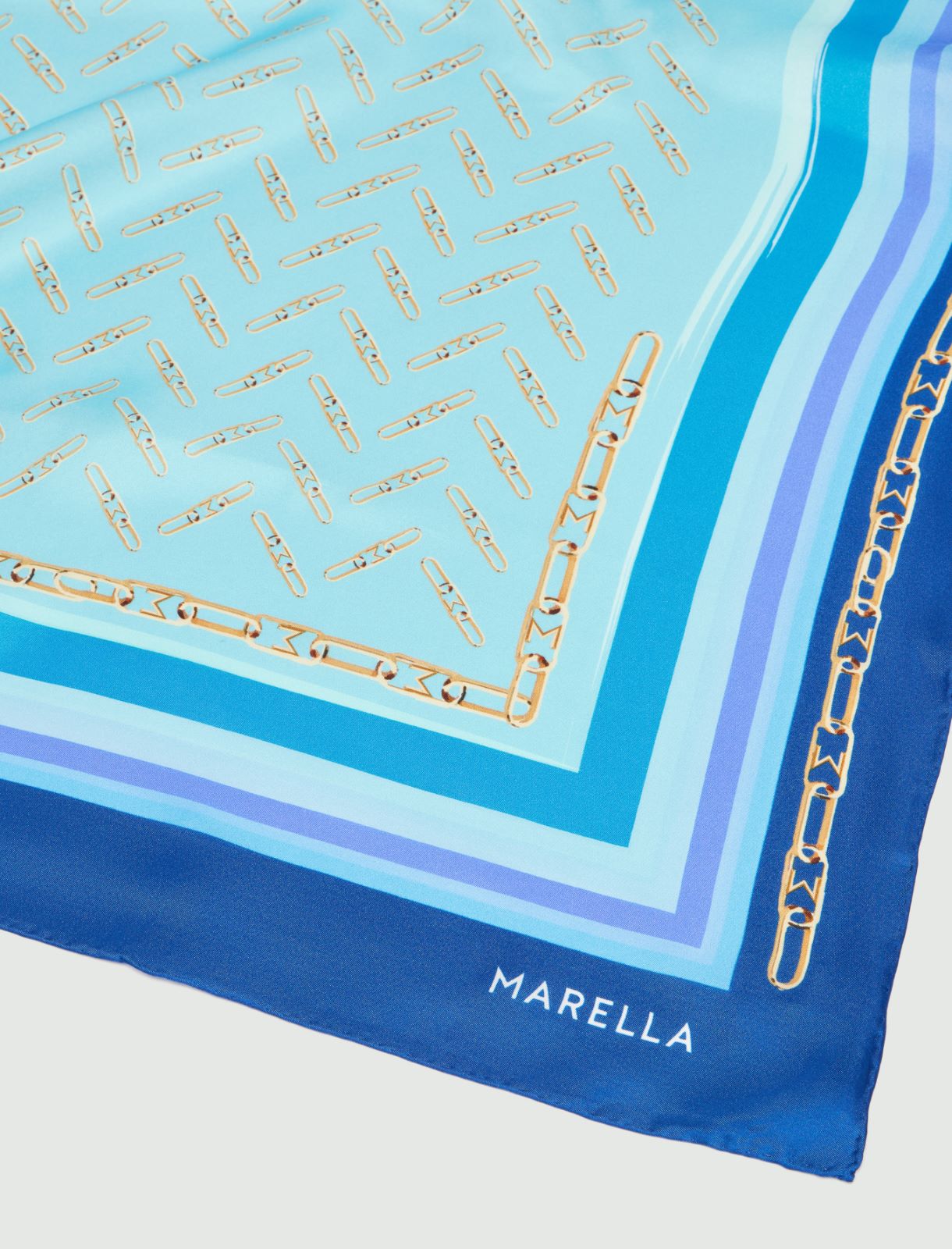 Logo neckerchief - Light blue - Marina Rinaldi - 2