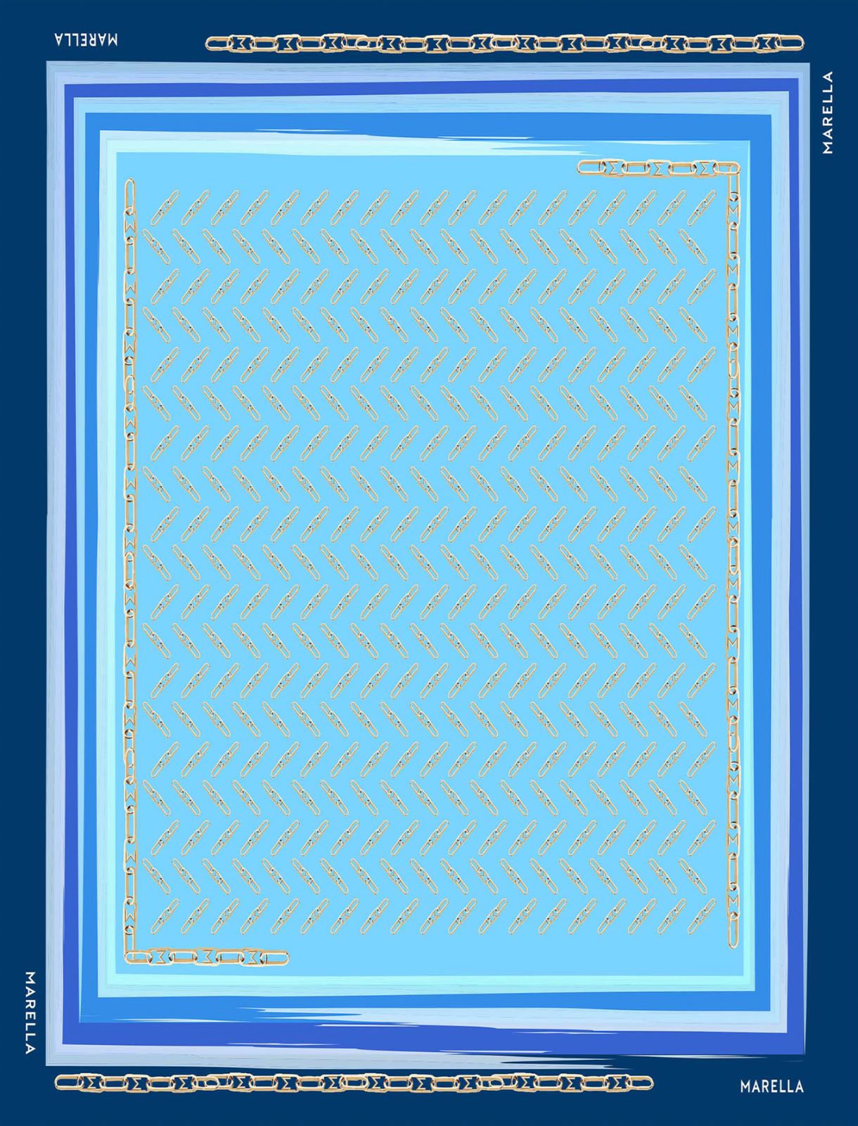 Logo neckerchief - Light blue - Marina Rinaldi - 4