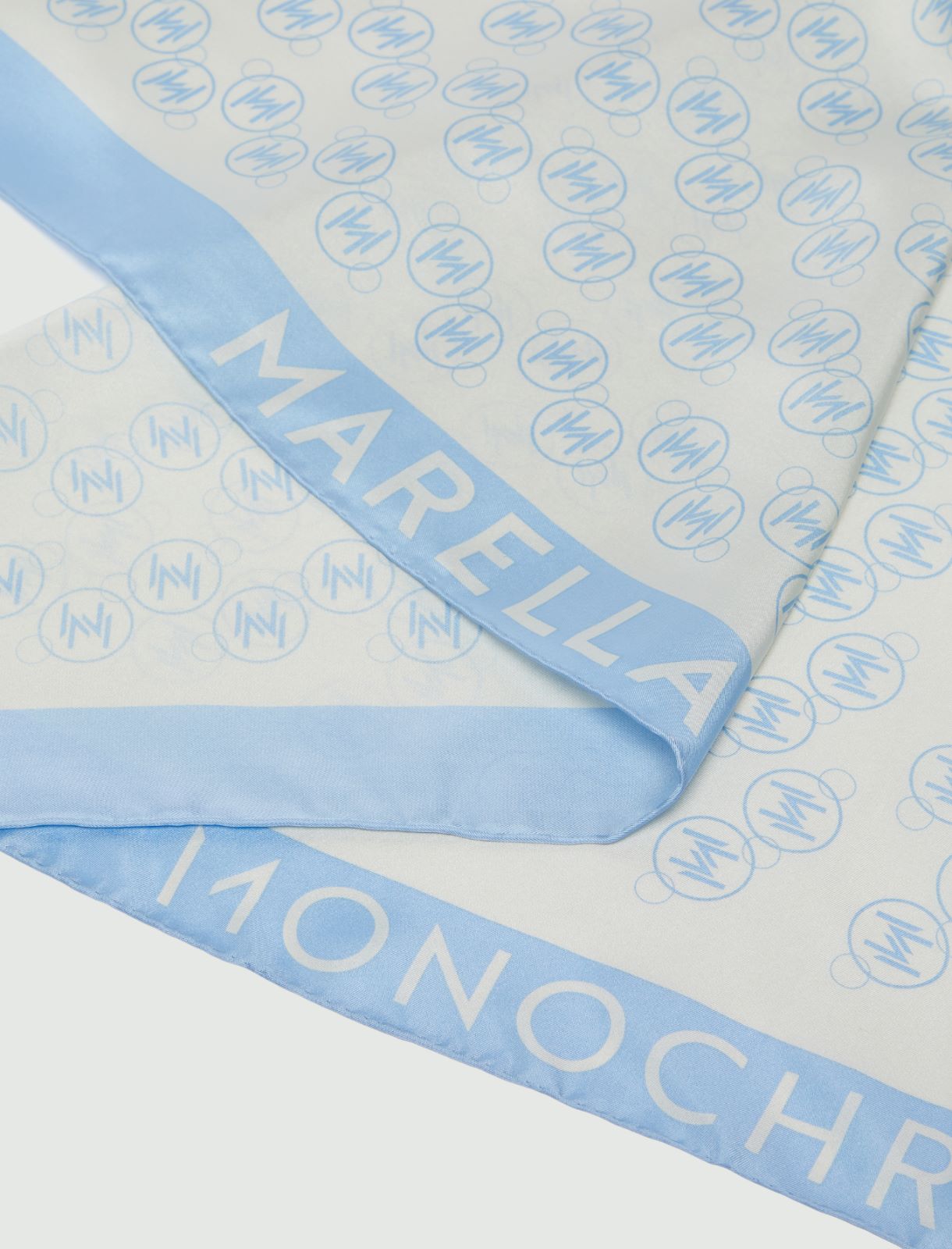 Silk neckerchief - Light blue - Marina Rinaldi - 2