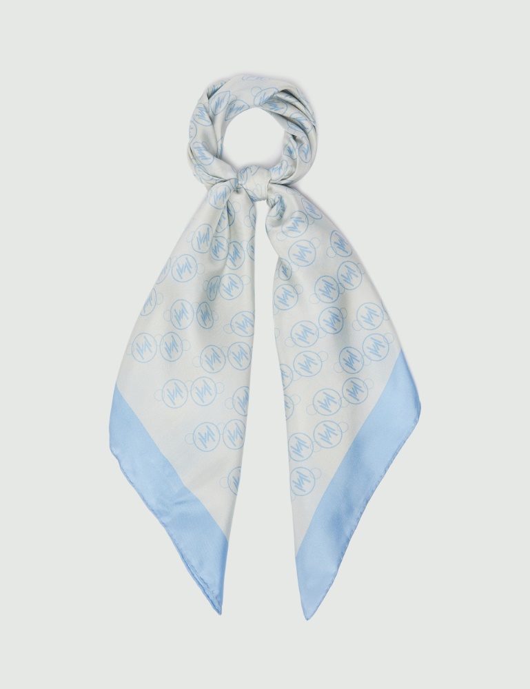 Silk neckerchief - Light blue - Marella