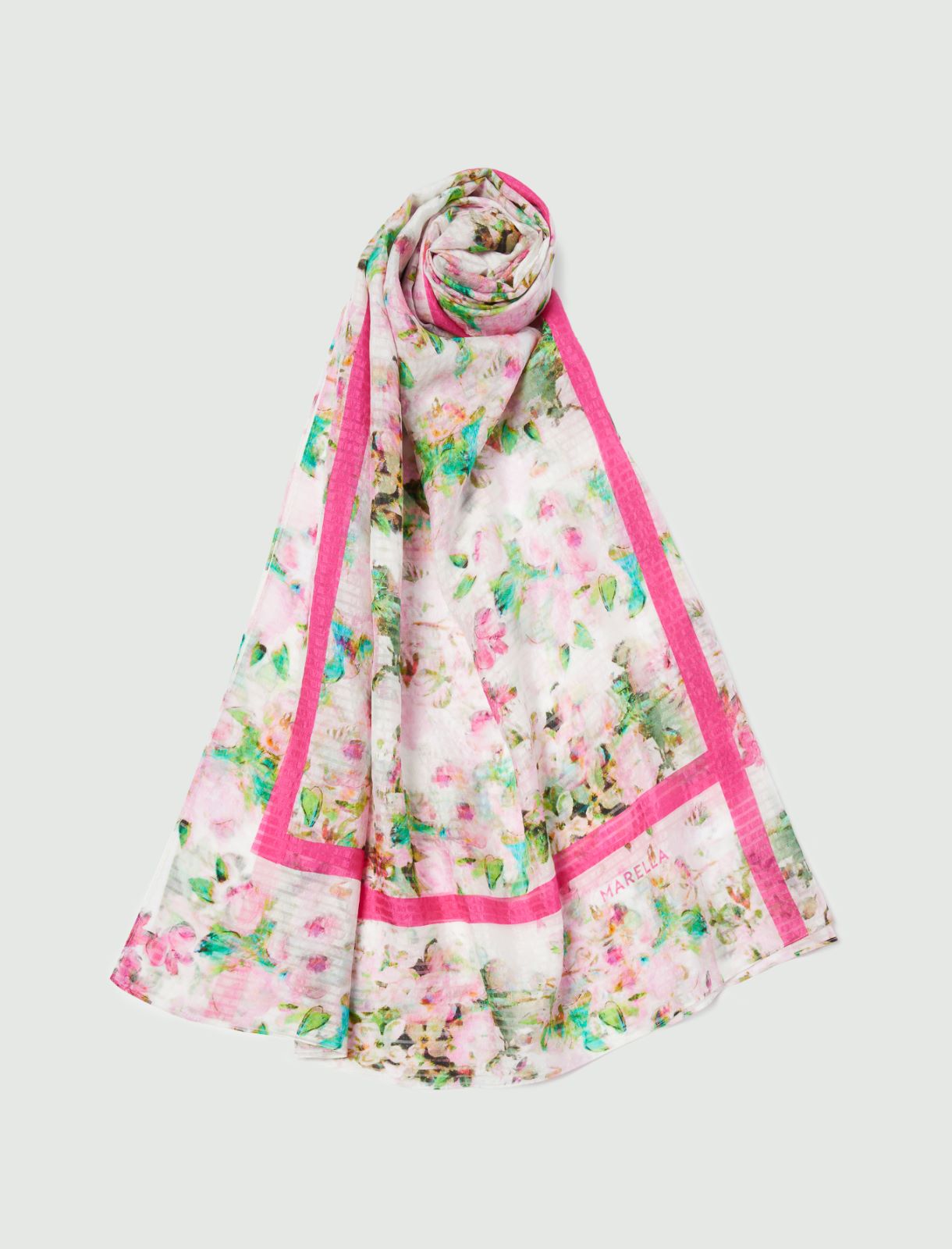 Patterned stole - Pink - Marella