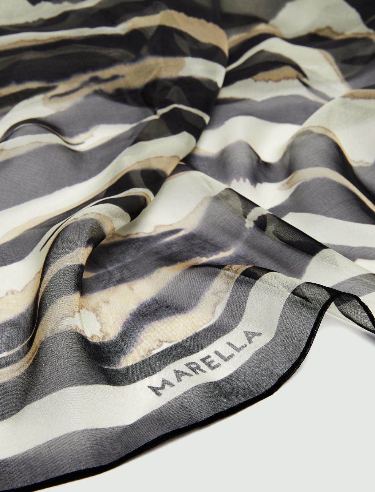 Silk neckerchief - Natural - Marella - 2