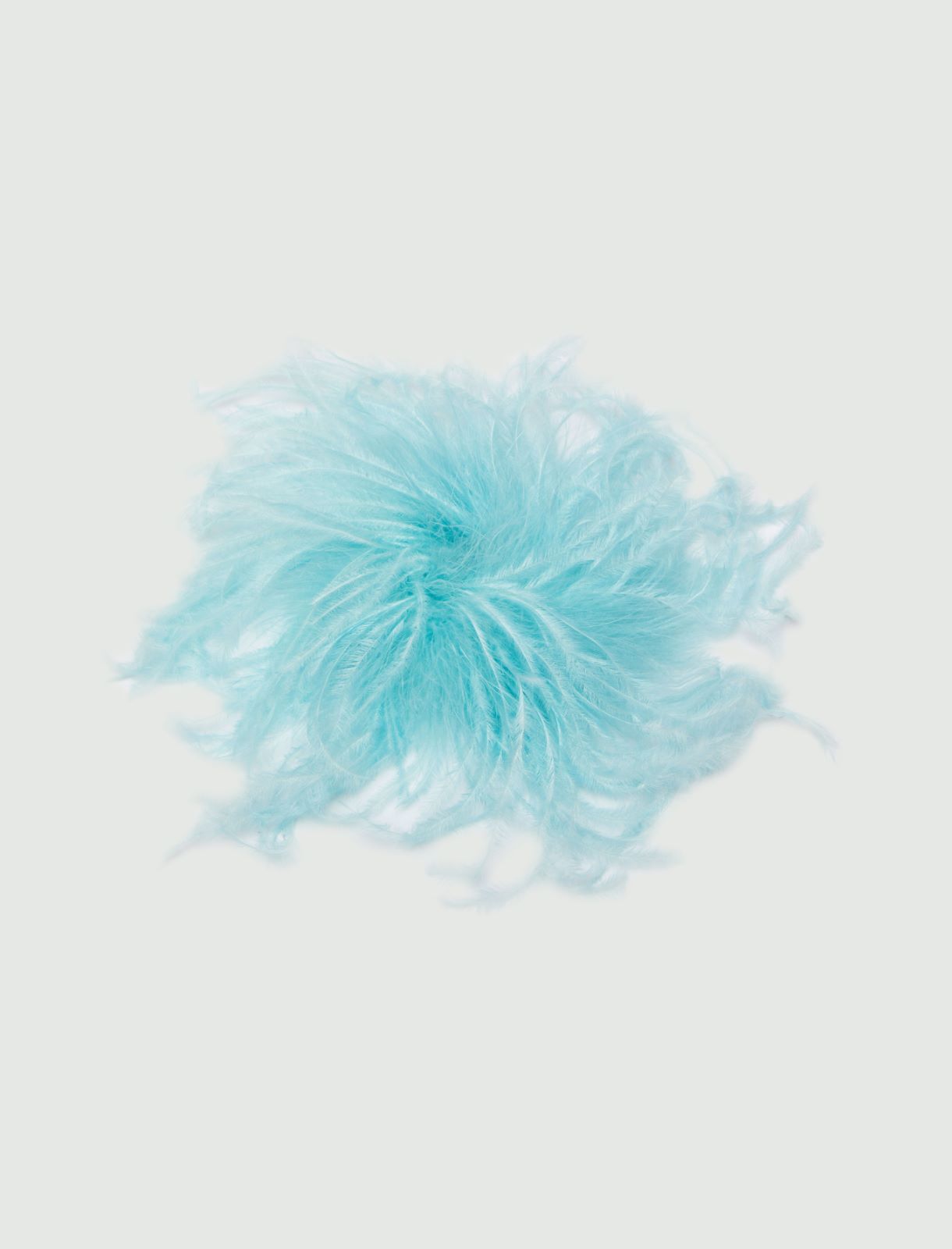Feather brooch - Aquamarine - Marella
