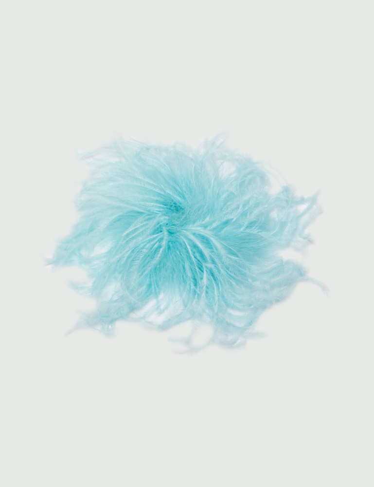 Feather brooch - Aquamarine - Marella
