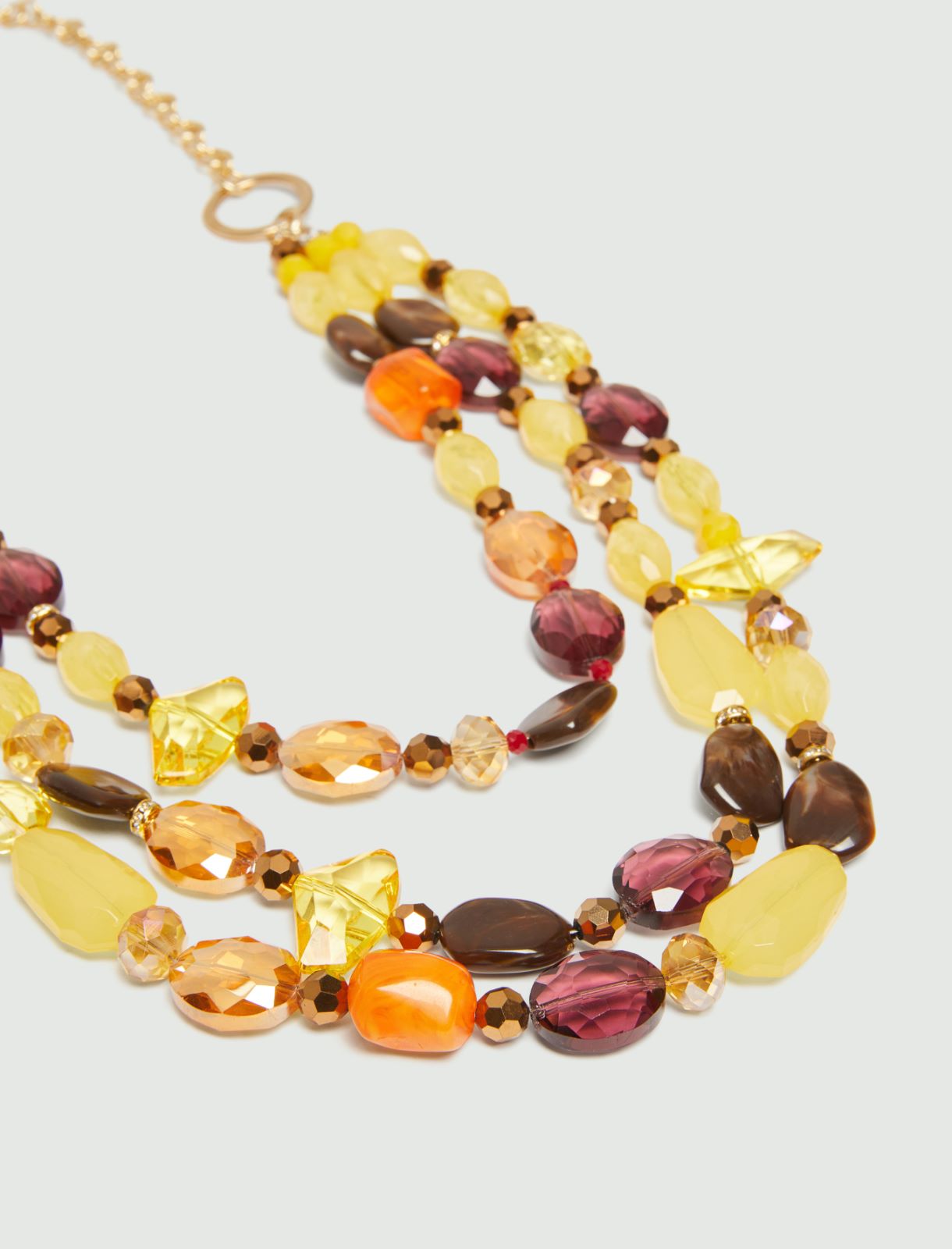 Multi-strand necklace - Yellow - Marella - 2