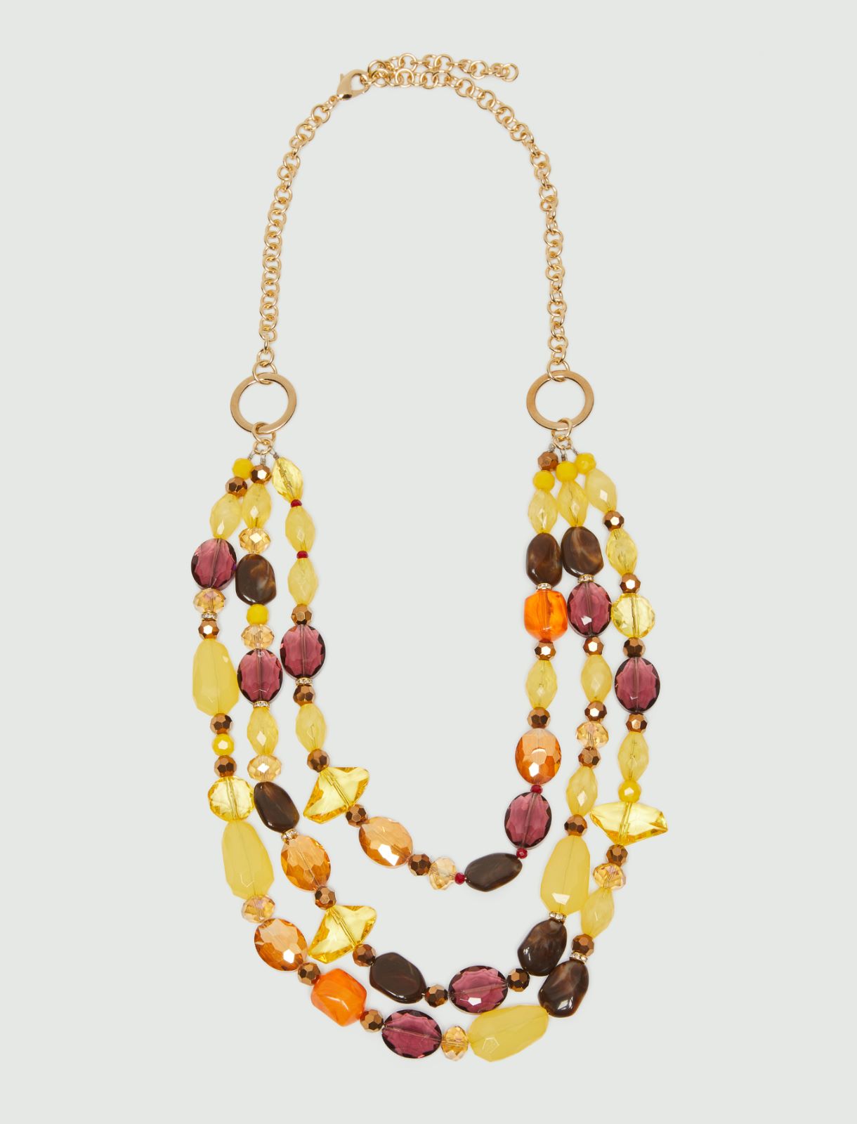 Multi-strand necklace - Yellow - Marella