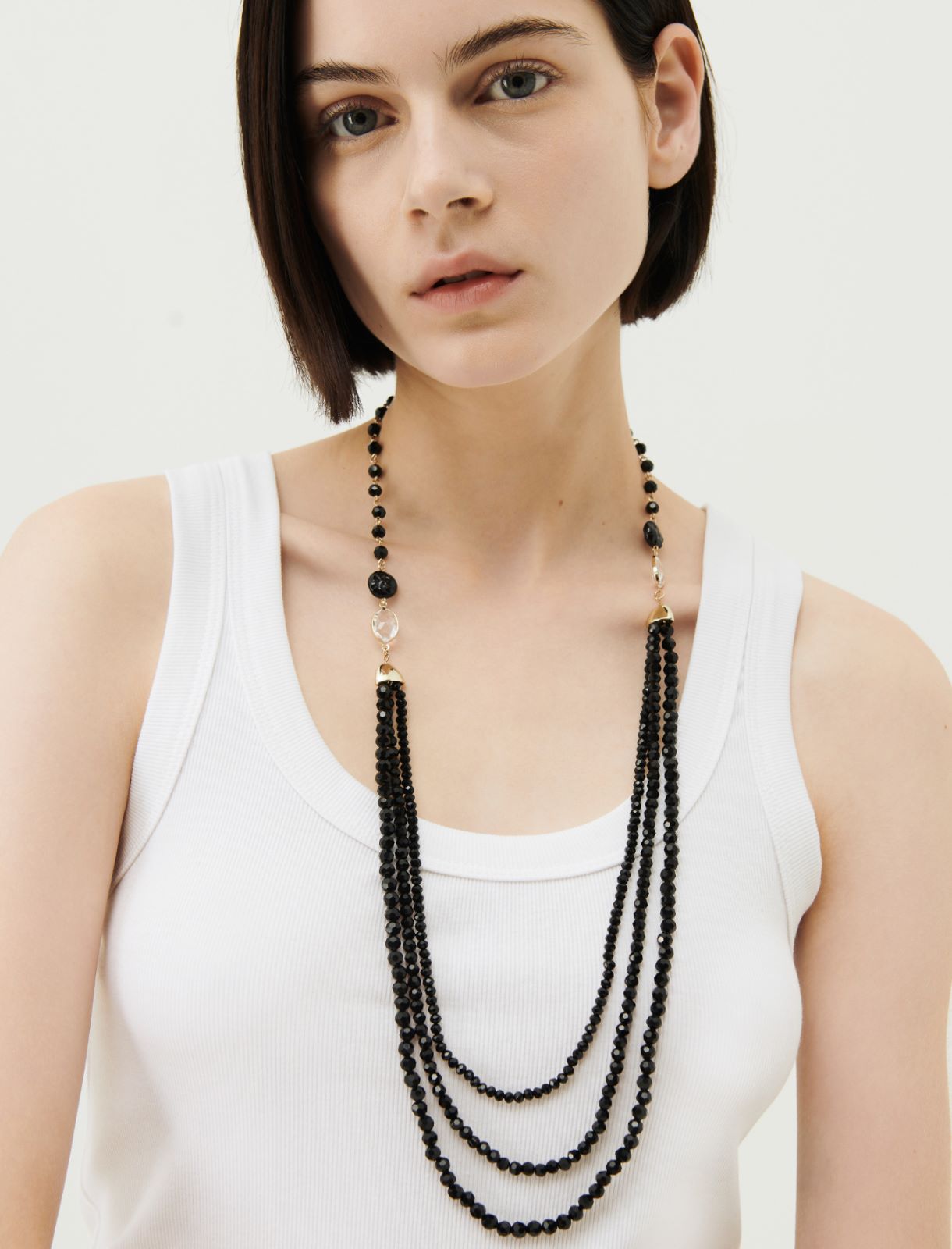 Long necklace - Black - Marella - 3
