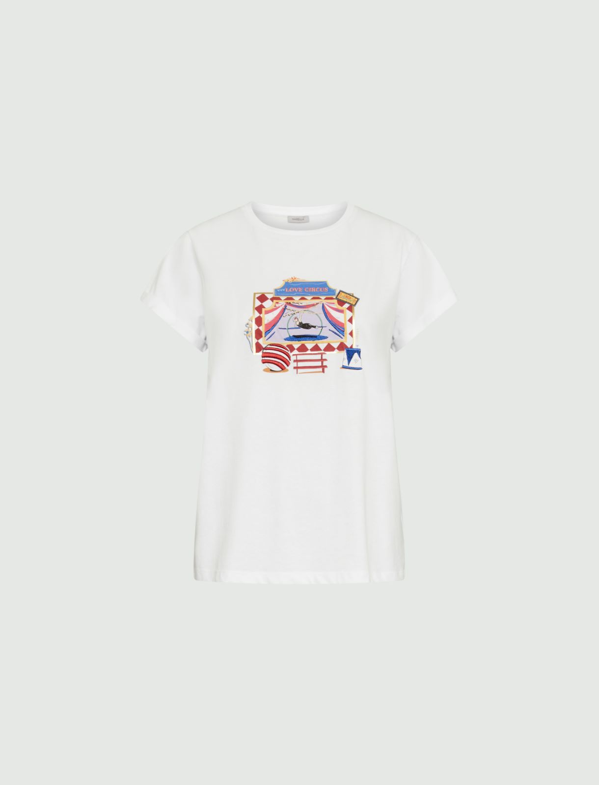 T-Shirt aus Jersey - Weiss - Marella - 4