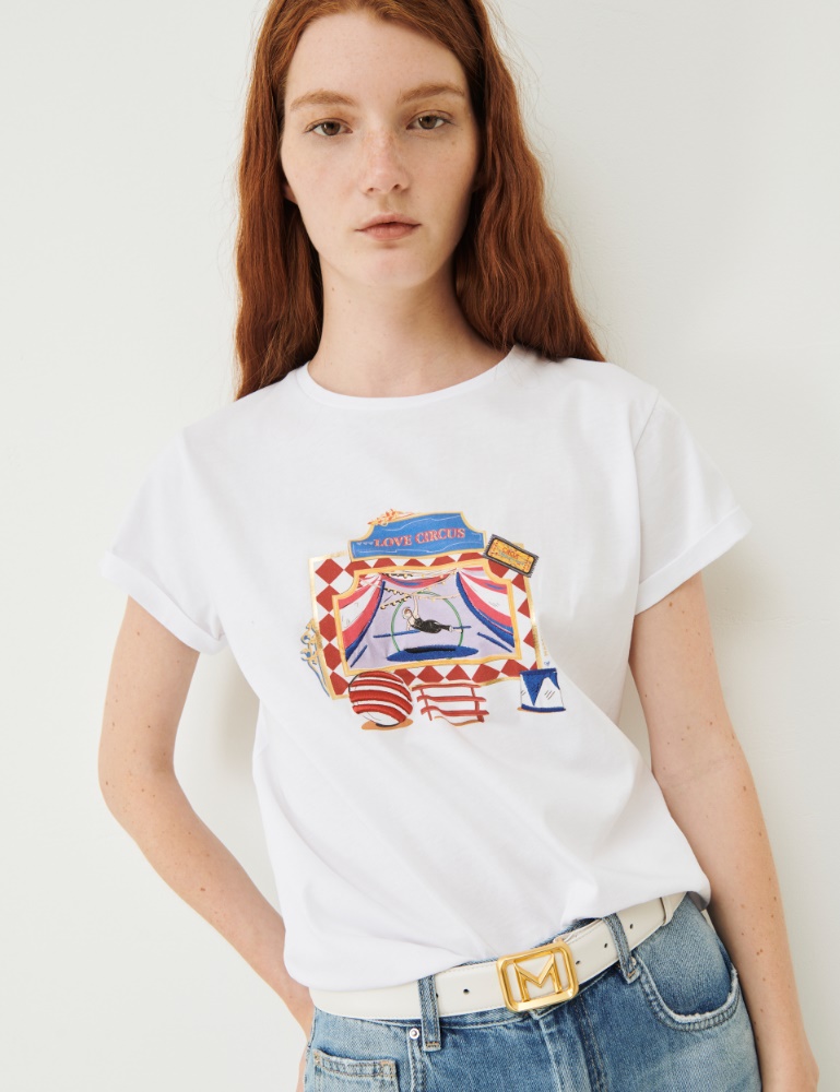 T-Shirt aus Jersey - Weiss - Marella