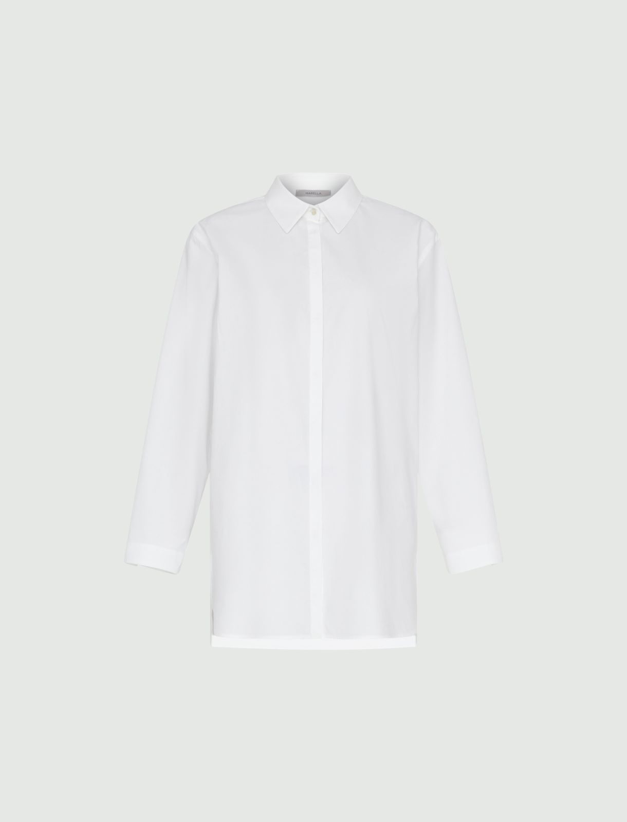 Oversized shirt - White - Marina Rinaldi - 5