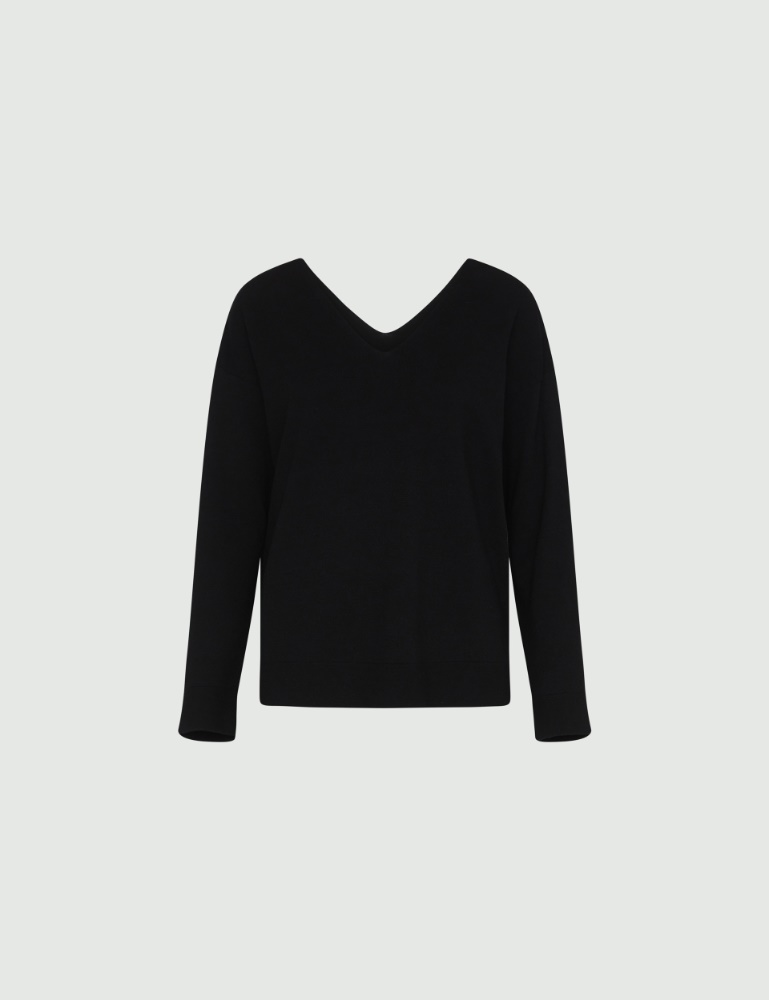 Boxy sweater - Black - Marella - 2