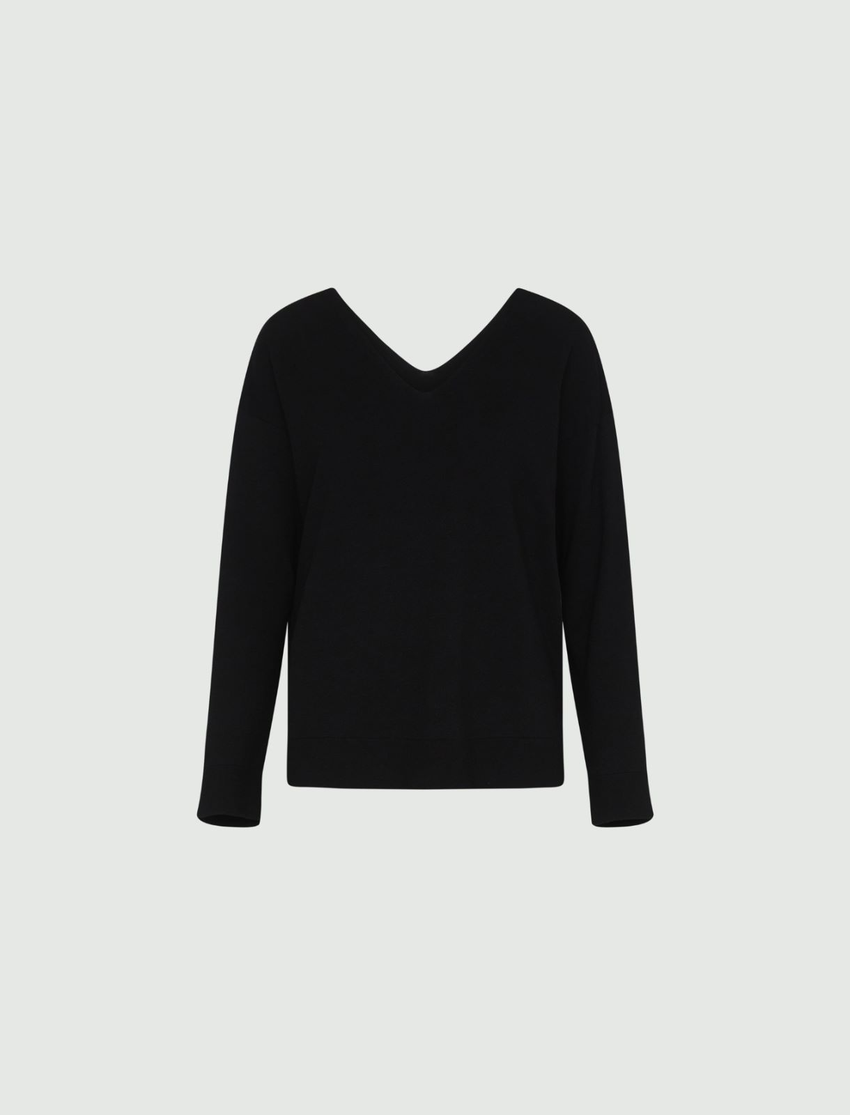 Boxy sweater - Black - Marina Rinaldi - 5
