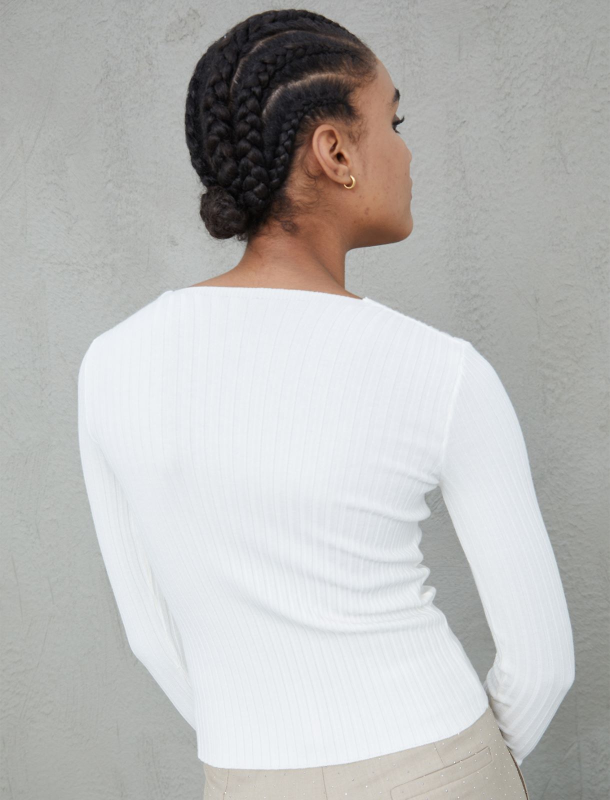 Slim-fit sweater - Ivory - Marina Rinaldi - 2