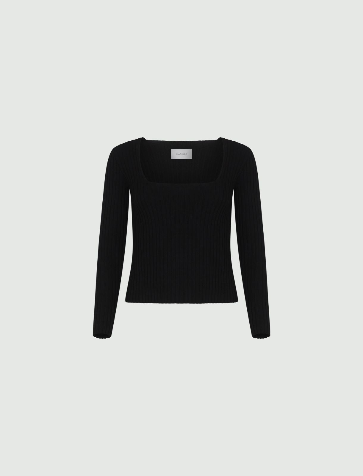 Slim-fit sweater - Black - Marina Rinaldi