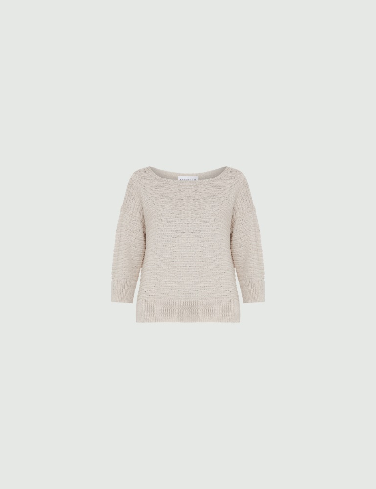 Boxy sweater - Ecru - Marella - 2
