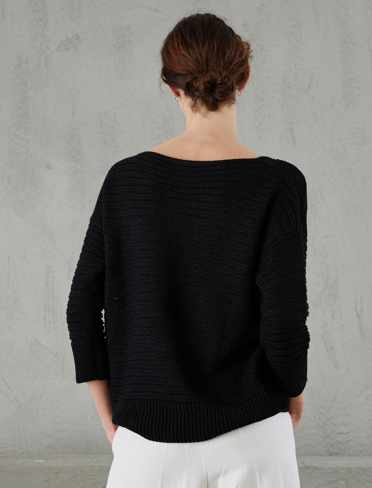 Boxy sweater - Black - Marella - 2